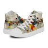 Art Sneakers High Tops For Men Urban Canvas