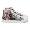 Art Sneakers High Tops For Men Urban Canvas