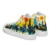 Art Sneakers High Tops For Men Urban Canvas