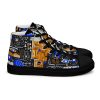 Art Sneakers High Tops For Men Urban Canvas