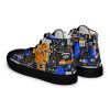 Art Sneakers High Tops For Men Urban Canvas