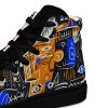 Art Sneakers High Tops For Men Urban Canvas