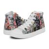 Art Sneakers High Tops For Men Urban Canvas