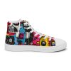 Art Sneakers High Tops For Men Urban Canvas