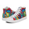 Art Sneakers High Tops For Men Urban Canvas