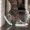 Art Sneakers High Tops For Men Urban Canvas