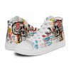 Art Sneakers High Tops For Men Urban Canvas