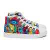 Art Sneakers High Tops For Men Urban Canvas
