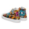Art Sneakers High Tops For Men Urban Canvas