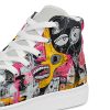 Art Sneakers High Tops For Men Urban Canvas