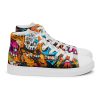 Art Sneakers High Tops For Men Urban Canvas