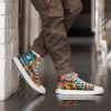 Art Sneakers High Tops For Men Urban Canvas