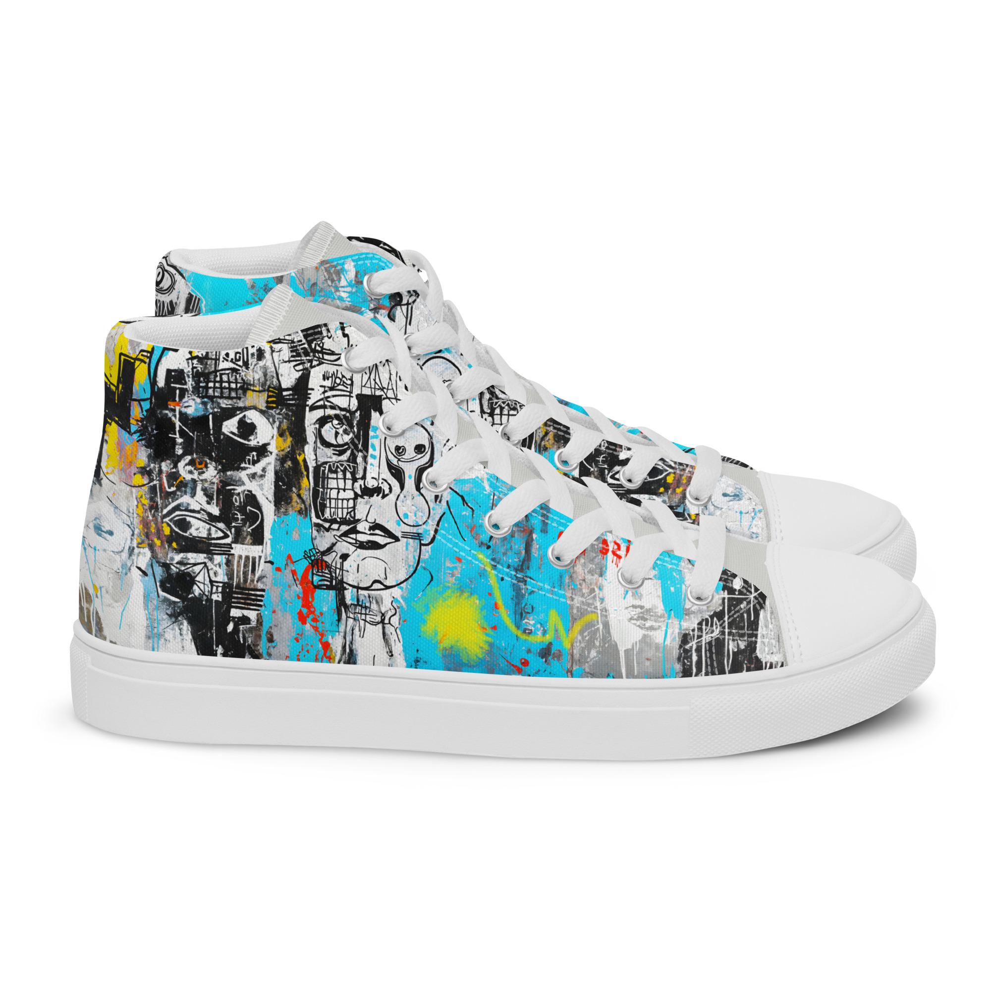 Art Sneakers High Tops For Men Urban Canvas Art Sneakers High Tops For Men Urban Canvas