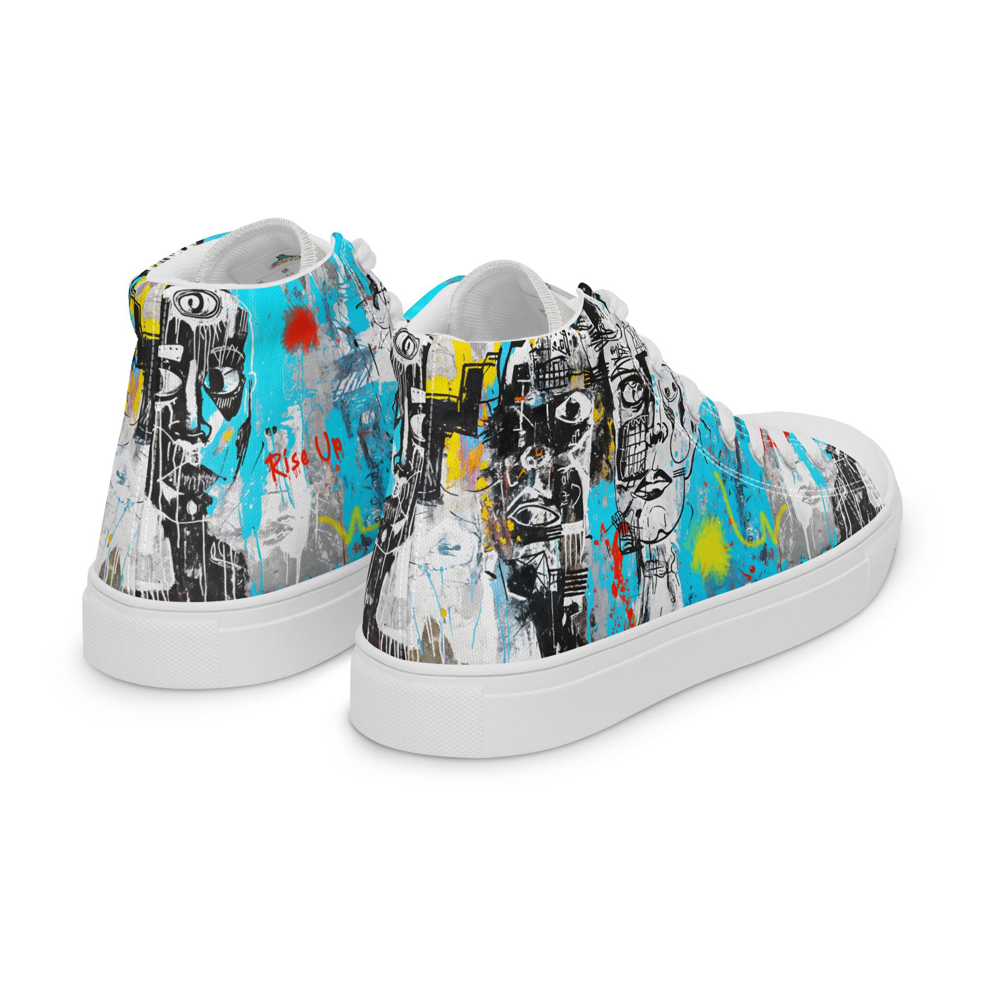 Art Sneakers High Tops For Men Urban Canvas Art Sneakers High Tops For Men Urban Canvas