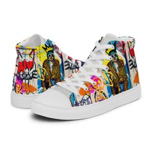 Art Sneakers High Tops For Men Urban Canvas