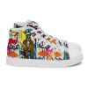 Art Sneakers High Tops For Men Urban Canvas