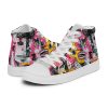 Art Sneakers High Tops For Men Urban Canvas