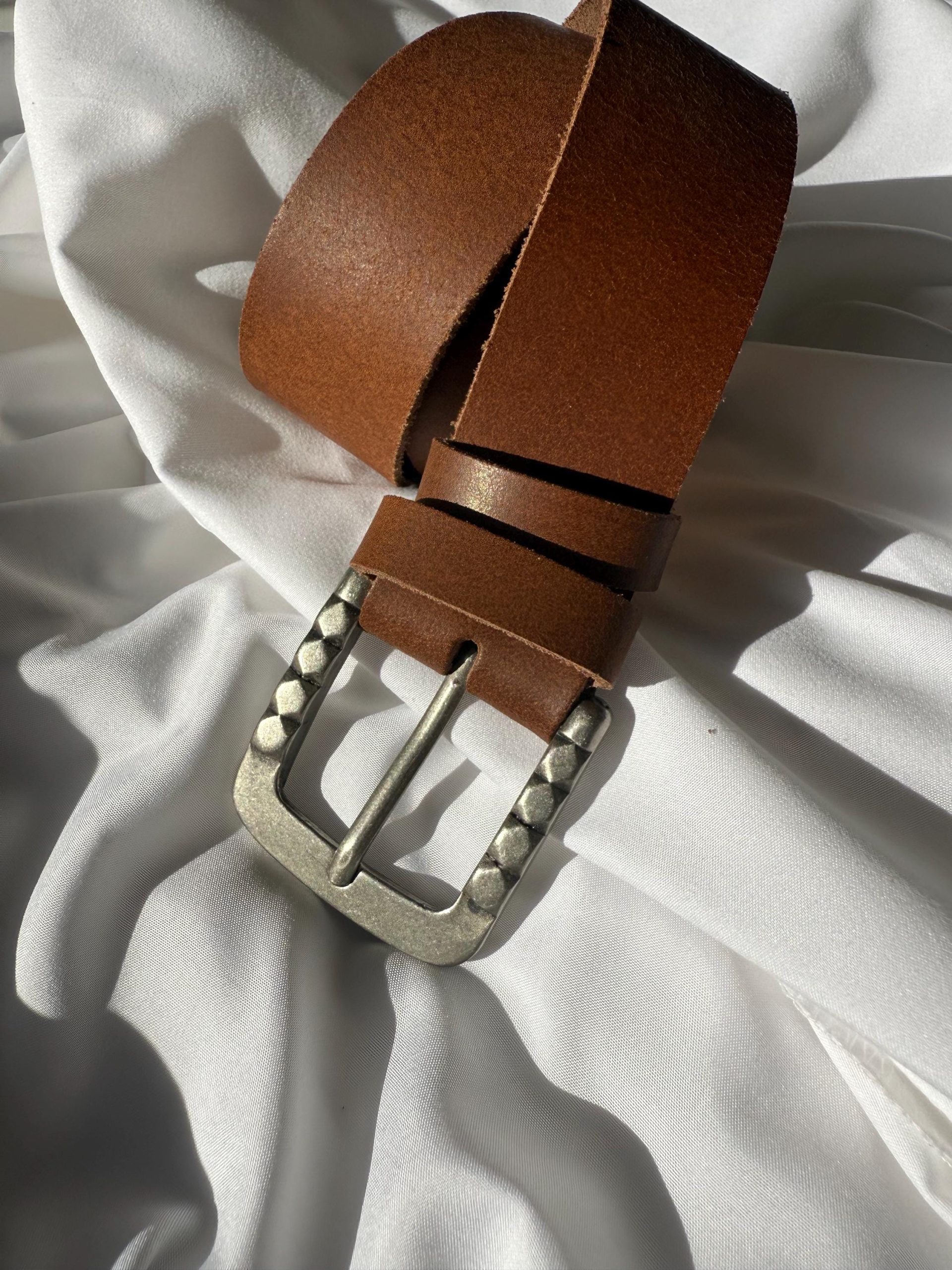 Men S Belt Brown Leather Silver Buckle Western Men S Belt Brown Leather Silver Buckle Western