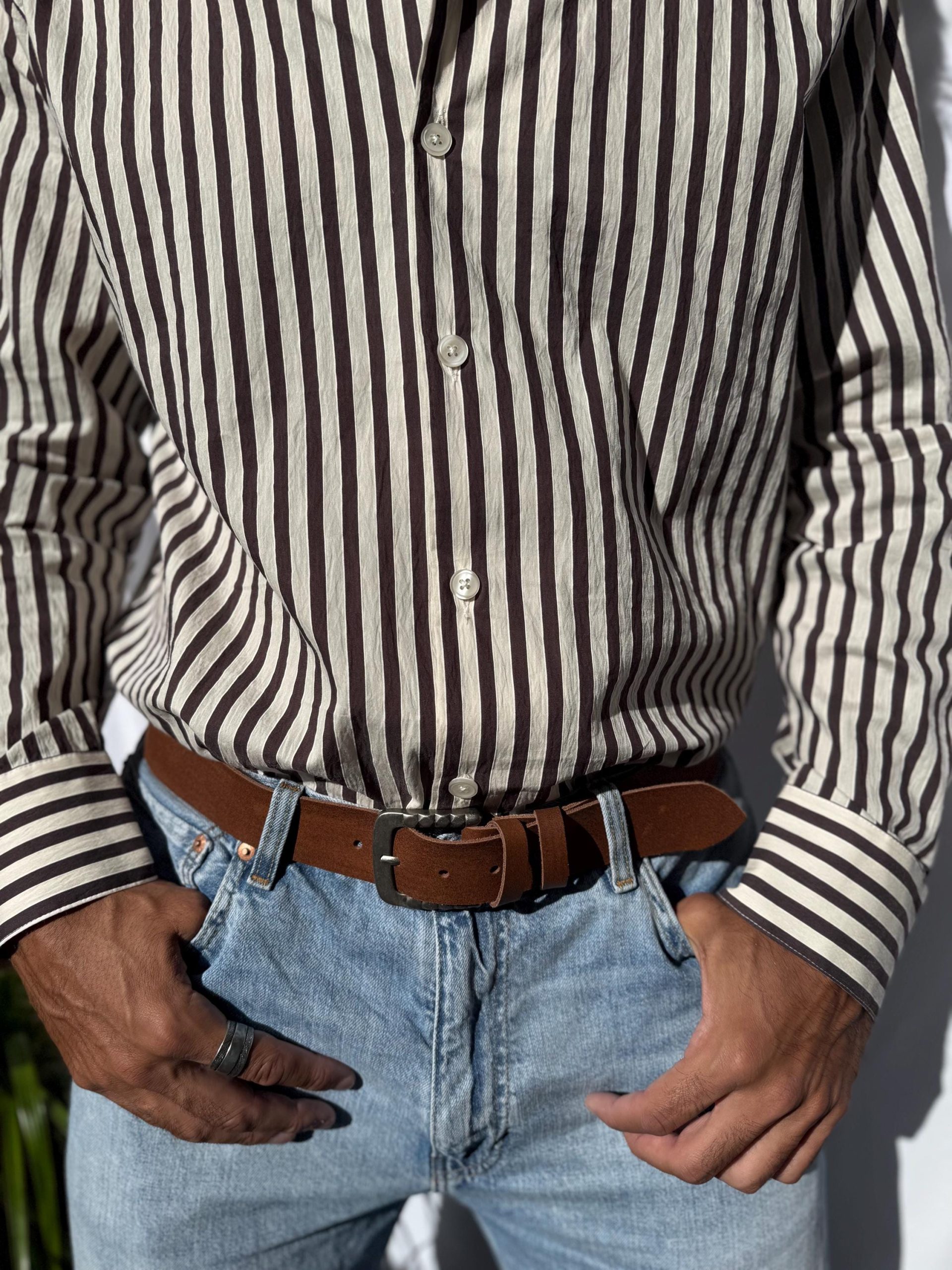 Men S Belt Brown Leather Silver Buckle Western Men S Belt Brown Leather Silver Buckle Western