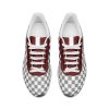 Gray Checkered Running Sneakers Unisex Mesh Tech Performance