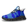 Blue Camo Sneakers Unisex Bounce Mesh Knit