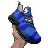 Blue Camo Sneakers Unisex Bounce Mesh Knit