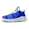Blue Camo Sneakers Unisex Bounce Mesh Knit